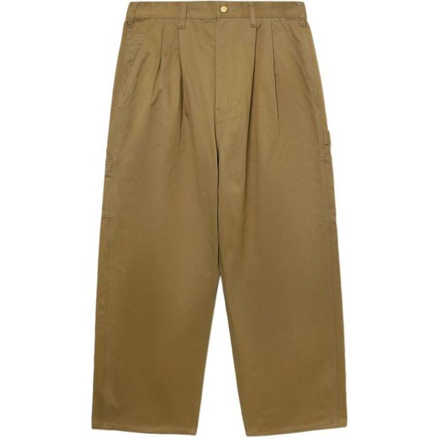 Junya Watanabe Men&#39;s Wide Leg Cotton Trousers in Beige | Size Medium | P023 (M)