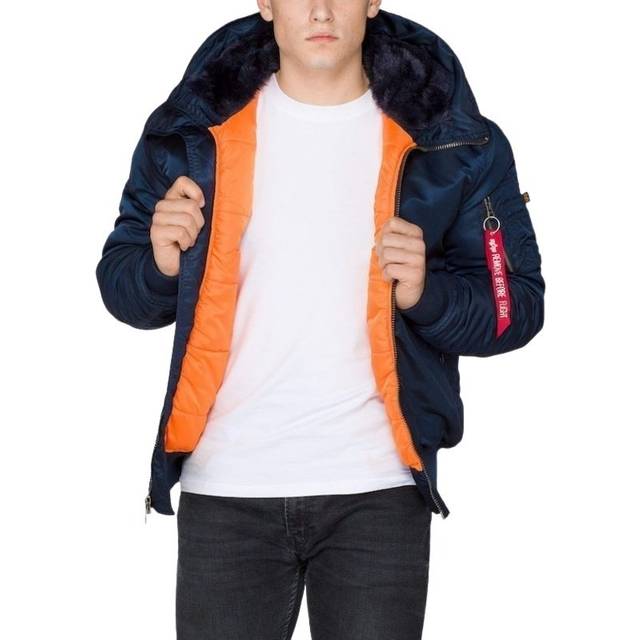 Hooded bomber Alpha Industries MA-1 - Bleu