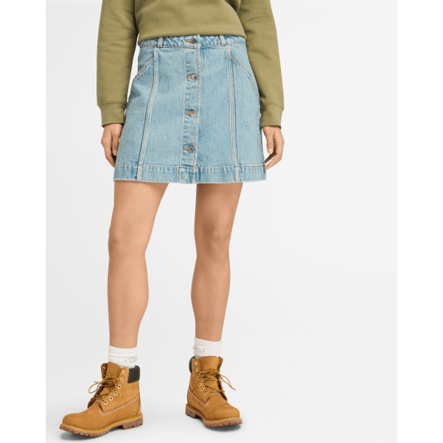Timberland Refibra Denim Skirt - Shorts - Dam Mid Blue US 29