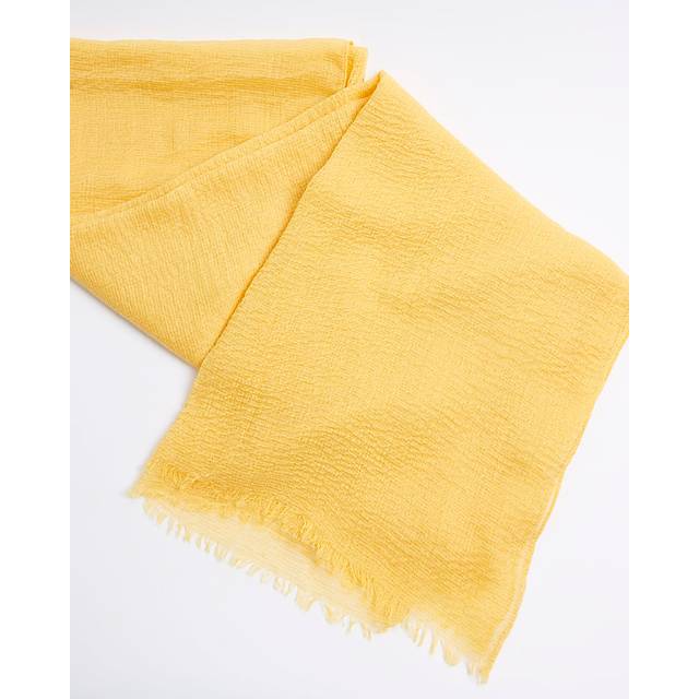 River Island Womens Yellow Lightweight Tassel Scarf - One Size