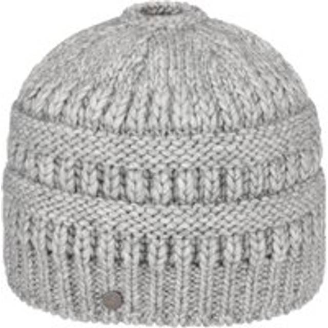 Knit Alpaca Beanie with Ponytail Hole by Lierys - light grey - One Size