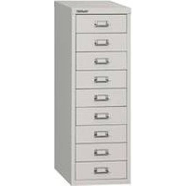 Bisley 9 Drawer Home 39 Series Steel Multidrawer - Goose - H39/9NLG/G