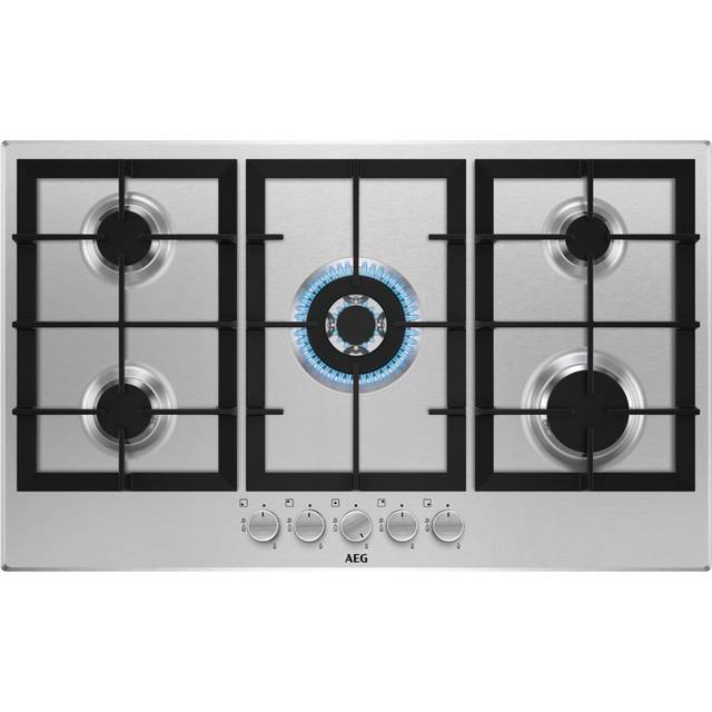 AEG HGX95320SM 90cm Gas Hob - Stainless Steel