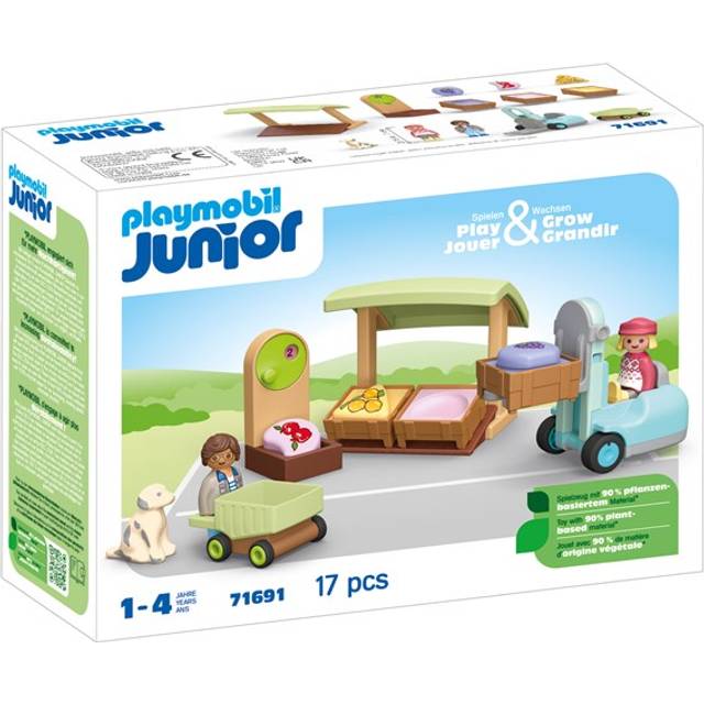 Playmobil Organic Market Stall & Forklift 71691