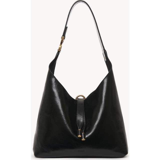 Marcie Small Hobo Shoulder Bag - Black - Chloé boasts a collection of care-free accessories in luxe fabrics, showcasing refined craftsmanship and distinguished features that perfectly complement the label's ready-to-wear fashion.