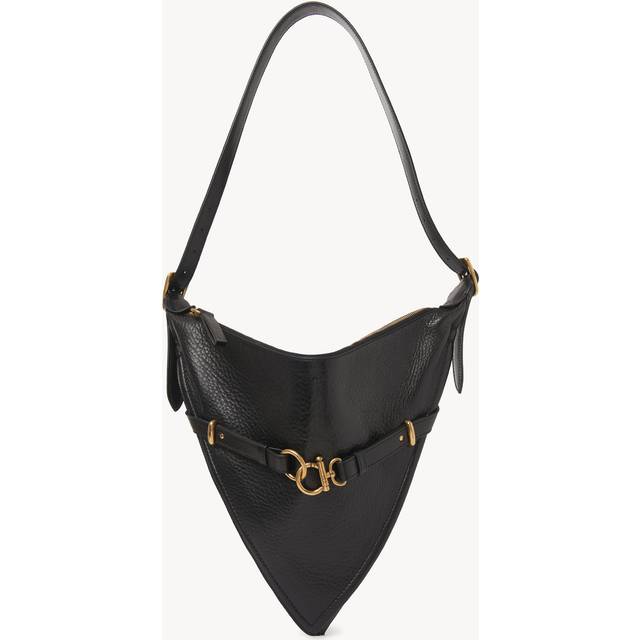 CHLOÉ Cape bag in grained leather Black Size OneSize 100% Bovine leather