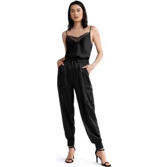 LILYSILK Silk Pant UK 19Mm Camelwashed Silk Pants Non-Toxic Dyes Black 8