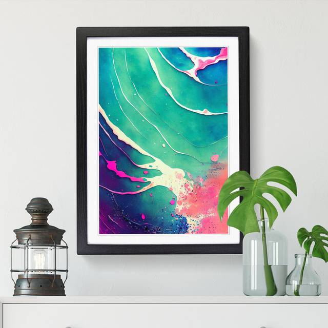 Seashell Splatter Vol.3 - Print - Black (64cm H x 46cm W x 2cm D)