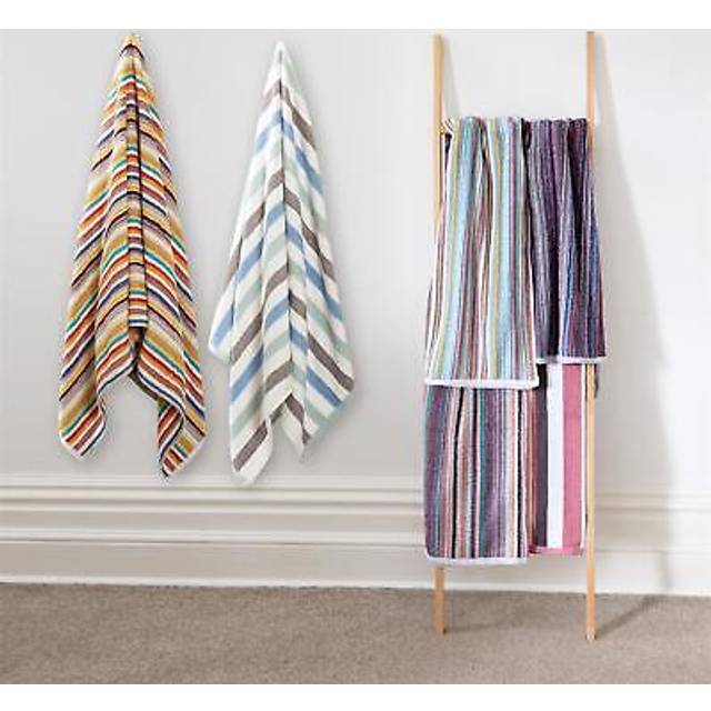 Pack of 6 stripe towels 100% cotton towel colourful quick dry holiday gym beach