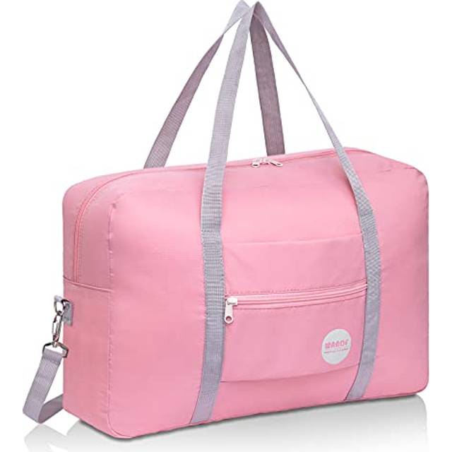 Cabin Bag 45x36x20 for Easyjet Airlines Underseat Travel Bag Holdall Bag Carry on Hand Luggage Weekend Bag for Women (Coral Pink 25L with Shoulder
