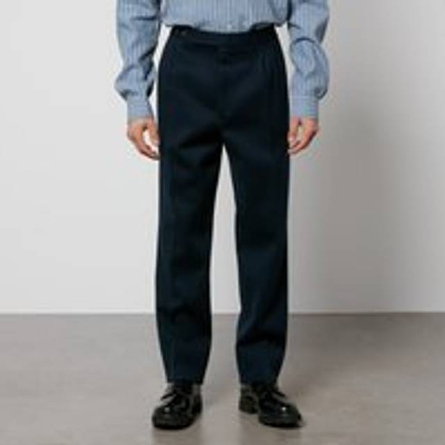Maison Margiela Wool-Blend Trousers - IT 52/XL - Blue