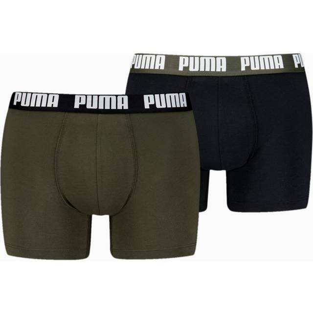 Puma 2-pack Men Everyday Basic Boxer - Black/Green - Medium * Kampanj *