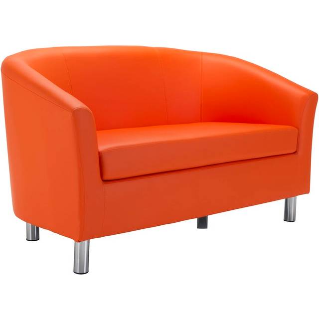 Tub 2 Seater Loveseat - Orange (74.5cm H X 124cm W X 68cm D)