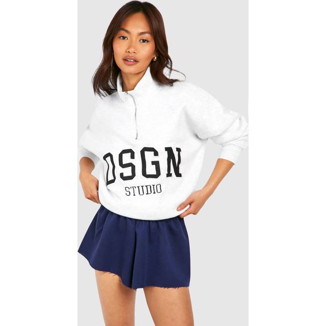 Womens Raw Hem Sweat Shorts - Navy - 8, Navy