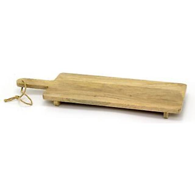 Extra Large Mango Wood Chopping Board On Legs | Rustic Wooden Kitchen Cutting Board Serving Board Platter | Traditional Wooden Chopping Board - 70cm