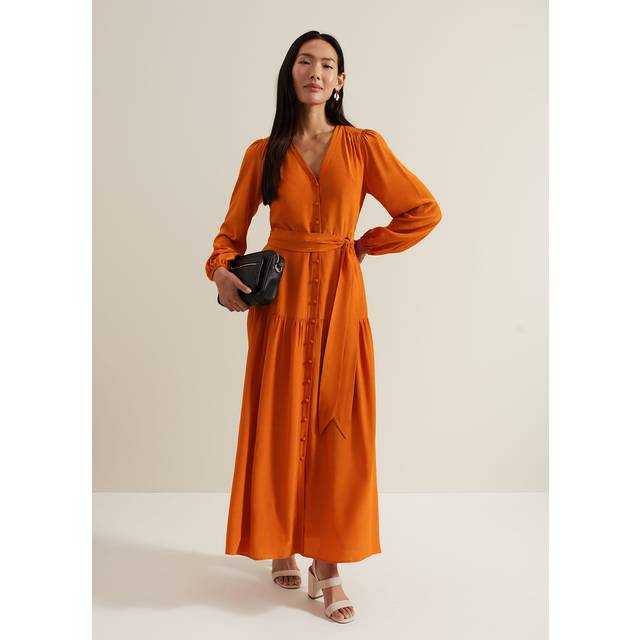 Phase Eight Women's Tori Button Through Maxi Dress - Tan - 6