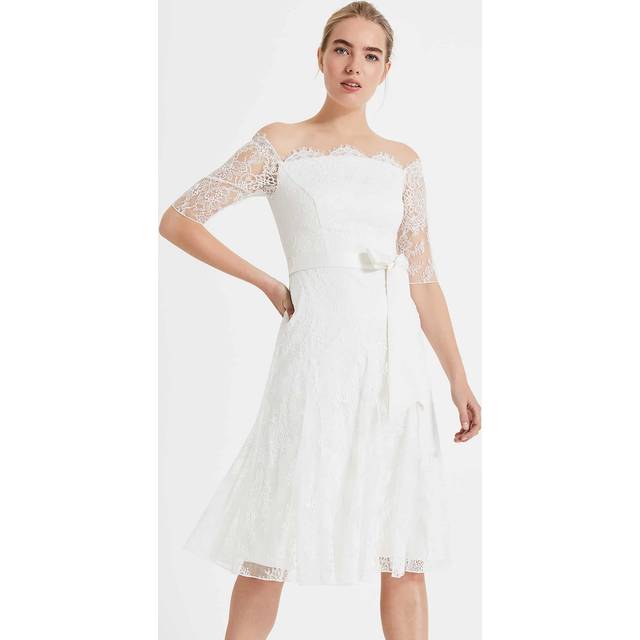 Phase Eight Women's Evette Lace Wedding Dress - Pale Cream - 14