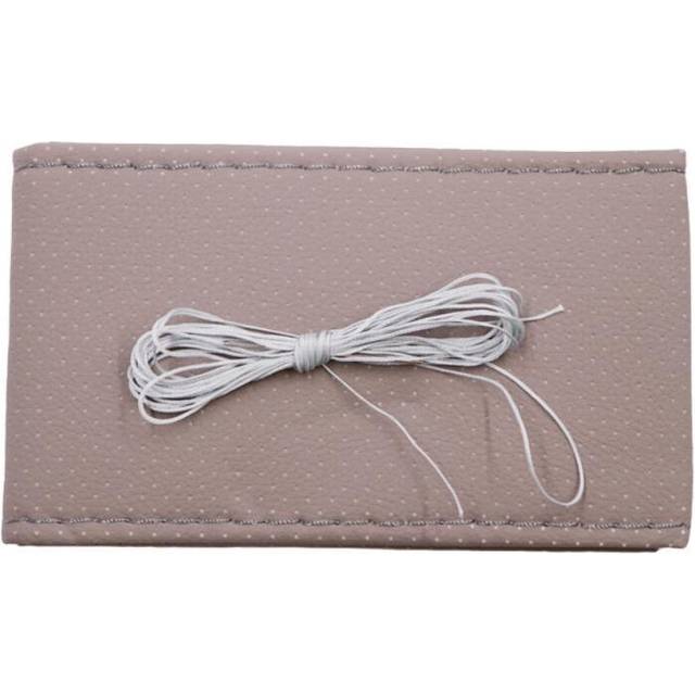 (3) Car Steering Wheel Cover Leather Braid Needles Non-slip DIY Steering Wheel Sweat Cover Absorption Soft Car Styling Accessories