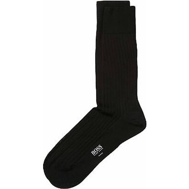 Hugo boss mens black 50272196 george mercerized cotton socks | uk 5½-6½ eu 39-40