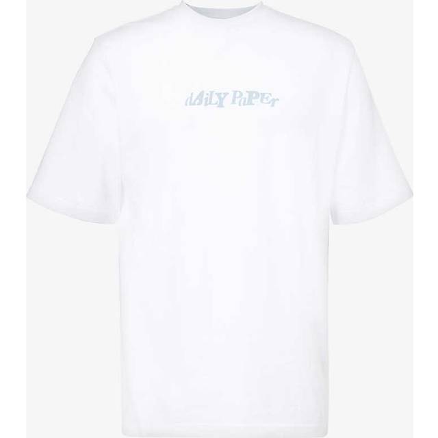 Daily Paper Mens White Unified Logo-print Cotton-jersey T-shirt S - WHITE