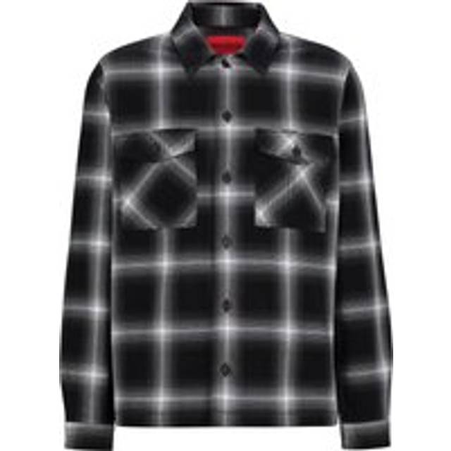 HUGO Enalu Overshirt Black