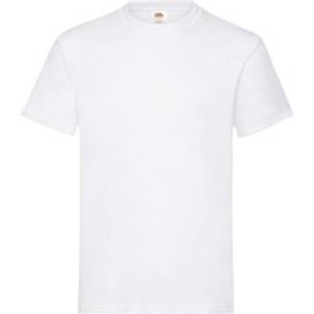 (S, White) Fruit of the Loom Unisex Adult Plain Cotton Heavy T-Shirt
