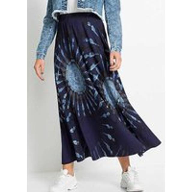 bonprix Batik Print Skirt - Blue Print