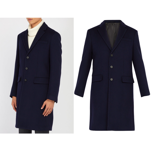 Joseph Men's London Wool Cashmere Overcoat Coat Jacket Parka M / 48
