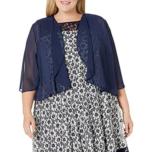 Alex evenings womens chiffon bolero jacket