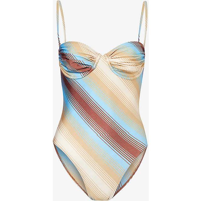 Faithfull the Brand Womens Cervia Stripe Gabriella Striped Swimsuit S