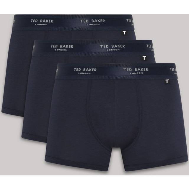 Ted Baker Men's 3-Pack Core Boxer Trunks, Navy - Black - Size: 32/30/31