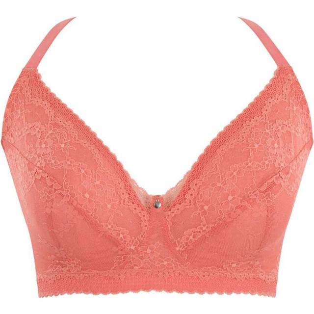Cleo By Panache Womens Alexis Bralette Bra - Sunkiss Coral - Pink Polyamide - Size 30H