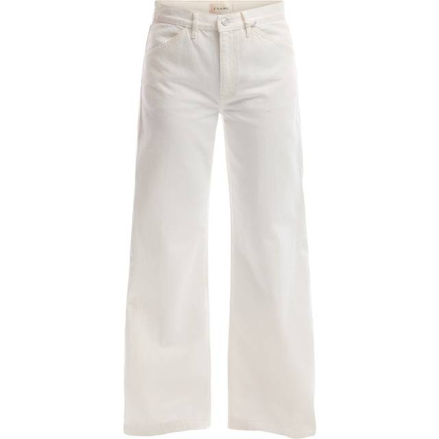 Frame Womens Au Natural Clean Le Baggy Palazzo Wide-leg Mid-rise Denim Jeans 29