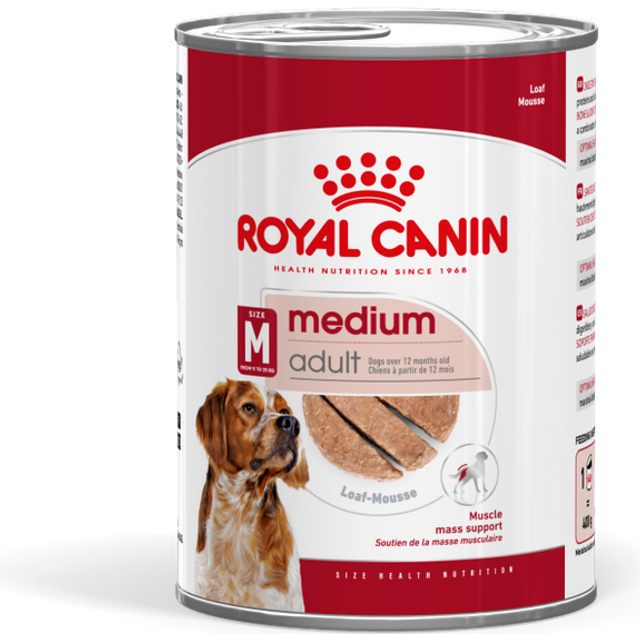 Royal Canin Dog Medium Adult Loaf, 410g, Våtfoder -