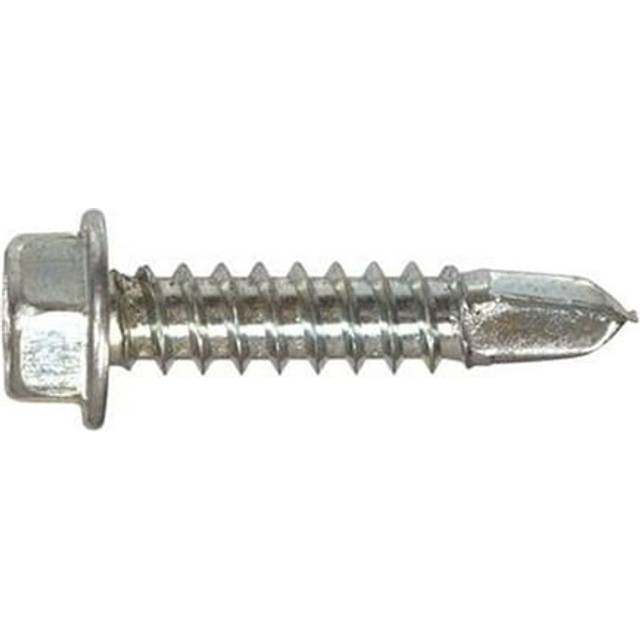 The Hillman Group 47228 1/4-14-Inch x 2-1/2-Inch Washer Head Self Drilling Screw  1-Pound  zinc