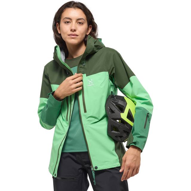 Haglöfs Women's Spitz GTX PRO Jacket - Regnjacka - Dam Mint Stone / Seaweed Green XL