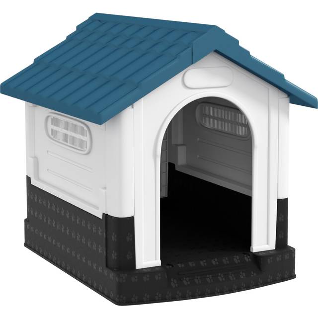Dog Kennel for Outside, for XS and S Dogs, 80 x 69 x 76cm - Blue - One Size