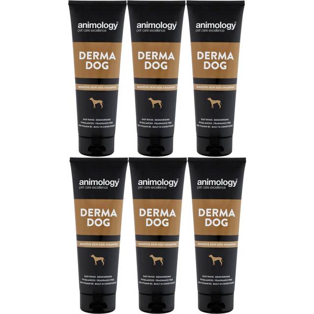 6 x Animology Derma Dog Shampoo - 250ml - ADE250A