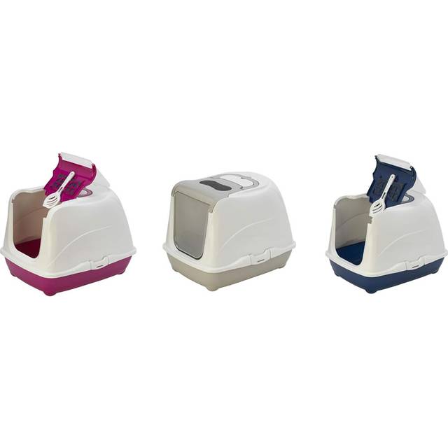 Petface Hooded Cat Litter Tray (50cm) - Assorted Colours - 40040