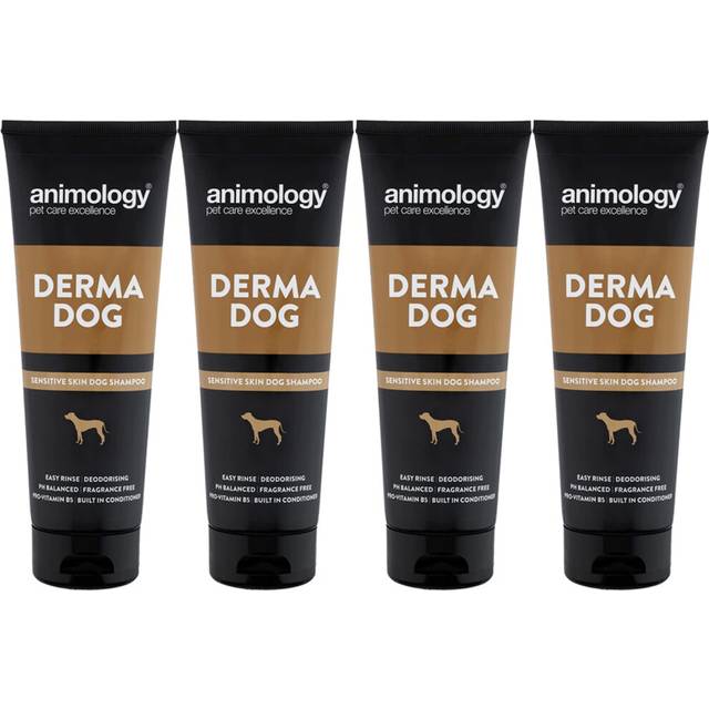 4 x Animology Derma Dog Shampoo - 250ml - ADE250A