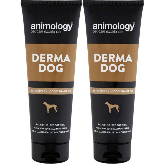 2 x Animology Derma Dog Shampoo - 250ml - ADE250A