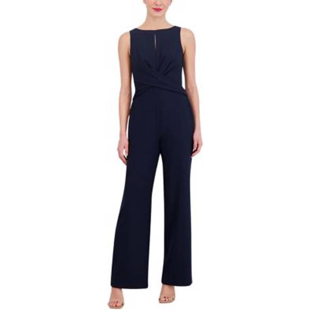 Vince Camuto Crisscross Crepe Jumpsuit