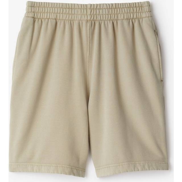 Burberry, Casual Shorts, male, Beige, M, Elasticated-Waist EKD Motif Track Shorts