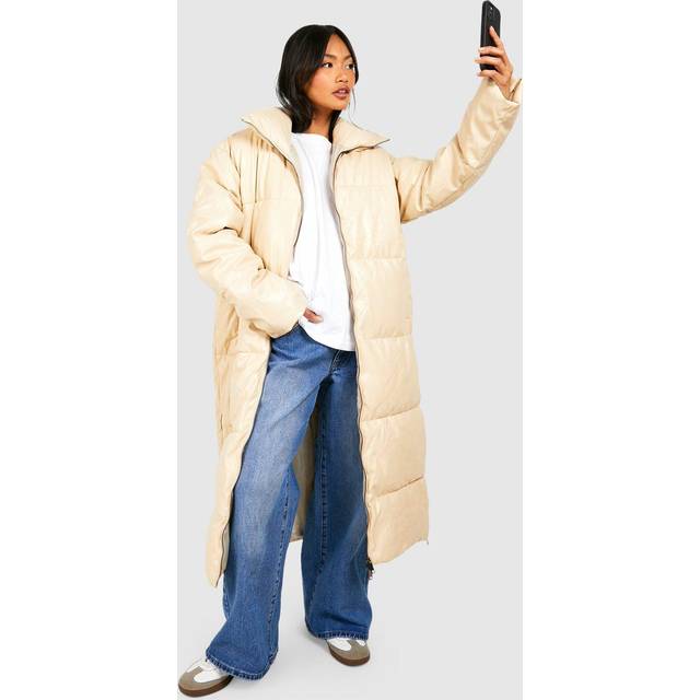 Womens Oversized Maxi Puffer Coat - White - M