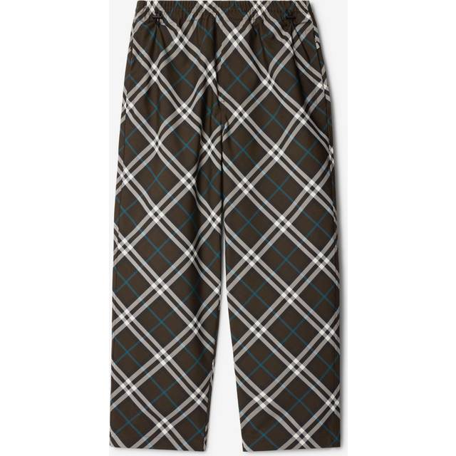 Burberry, Byxor, Herr, M, Polyester, Rutiga Byxor
