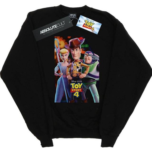 Disney Womens/Ladies Toy Story 4 Buzz Woody And Bo Peep Poster Sweatshirt XXL black