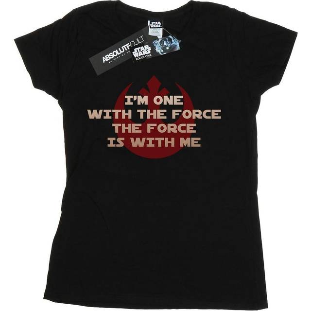 Rogue One I´m One With The Force Red Cotton T-Shirt - Black