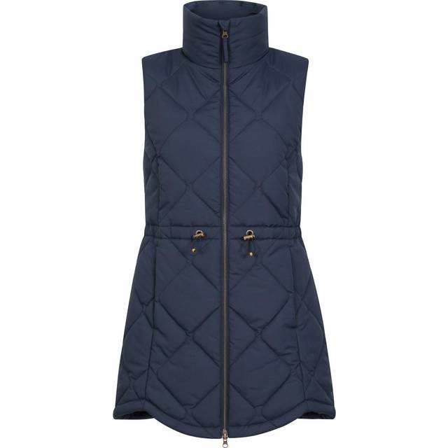 (16 UK, Navy) Mountain Warehouse Womens/Ladies Rye Quilted Long Length Gilet