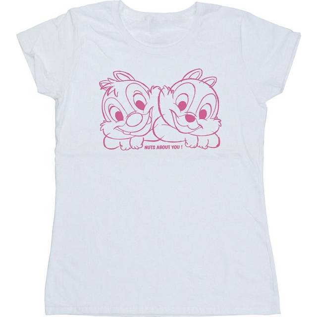 Chip ´n´ Dale Nuts About You Cotton T-Shirt - White - XL