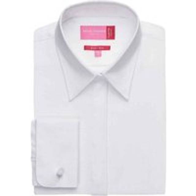 (18 UK, White) Brook Taverner Womens/Ladies Villeta Herringbone Long-Sleeved Shirt